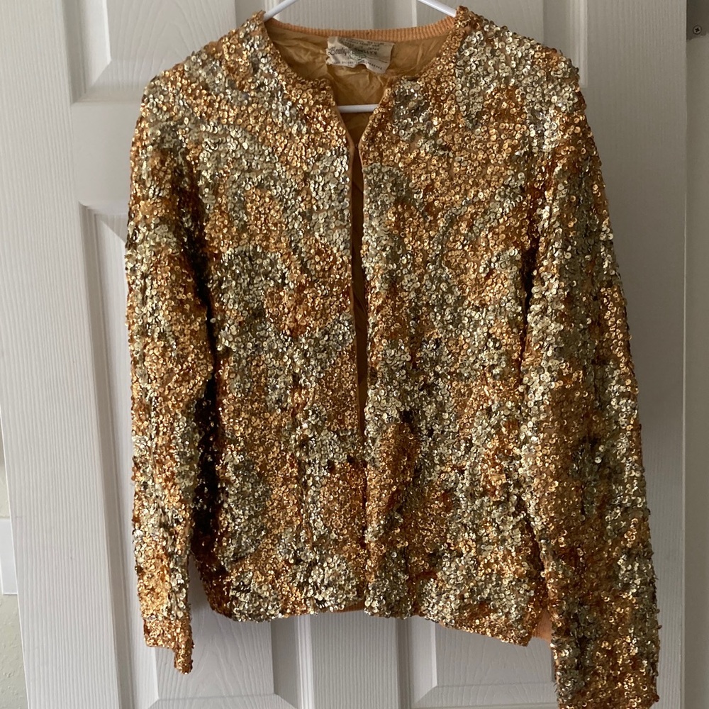 Gold and Silver Sequin Jacket